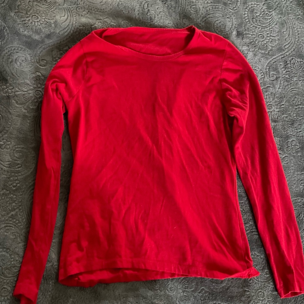 s/m red longsleeve shirt unisex